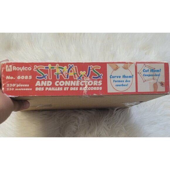 Roylco Straws Connectors Creative Building Set 230 Piece Construction Kit STEM - Picture 4 of 9
